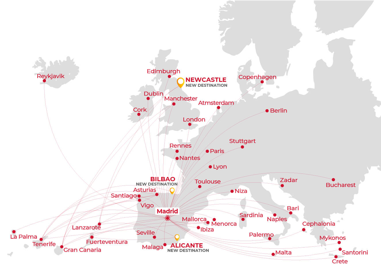 Iberia Airlines Destinations Map YAXN Iberia Airlines Destinations Map YAXN